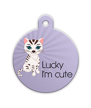 Petfetch Wink Emoji Pet Tag - Fun Pet Tags - Emoji Pet Tags - PetfetchID