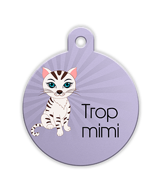 Petfetch Wink Emoji Pet Tag - Fun Pet Tags - Emoji Pet Tags - PetfetchID